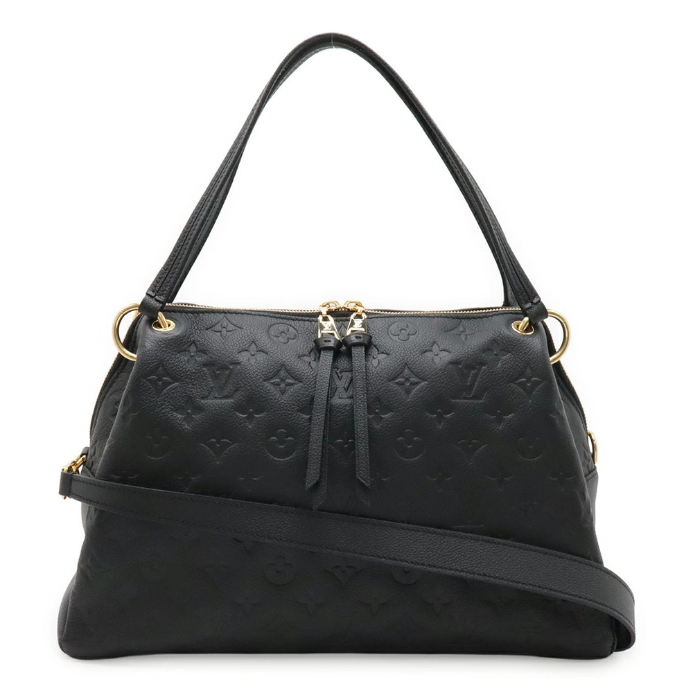 LOUIS VUITTON Monogram Empreinte Pontue Handbag Tote Bag Shoulder Noir Black